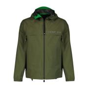 Moncler Högkrags Zip-up Jacka Green, Herr