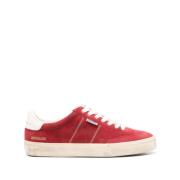 Golden Goose Brick Red Suede Sneakers Red, Herr