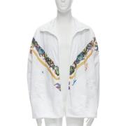 Versace Pre-owned Pre-owned Polyester ytterklder White, Herr