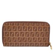 Fendi Vintage Pre-owned Belagd canvas plnbcker Brown, Dam