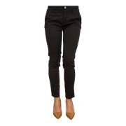 Liu Jo Stilfull High Waist Svart Chino Byxor Black, Dam