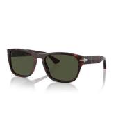 Persol Fyrkantig Ram Solglasögon - Tartarugato Multicolor, Unisex