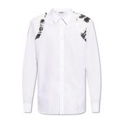 Alexander McQueen Bomullsskjorta White, Herr