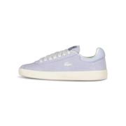 Lacoste Velour Läder Sneaker med Ikonisk Detalj Purple, Dam