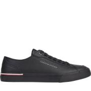 Tommy Hilfiger Svarta Vulc Sneakers för Män Black, Herr