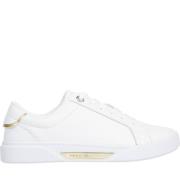 Tommy Hilfiger Vit Court Sneaker för Kvinnor White, Dam