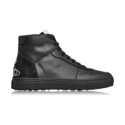Vivienne Westwood Orbyt Logo High-Top Sneakers Black, Dam