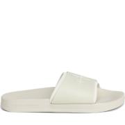 Calvin Klein Jeans Monogram Eggshell Creamy Tofflor Beige, Dam