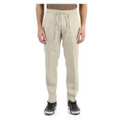 Michael Coal Slim Fit Linnebyxor Beige, Herr