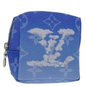 Louis Vuitton Vintage Pre-owned Canvas kuvertvskor Blue, Dam