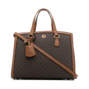 Michael Kors Brun Satchel Handväska för Kvinnor Brown, Dam