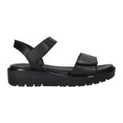 ara Bekväm lädersandal Black, Dam