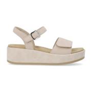 Remonte Beige Casual Platta Sandaler Kvinnor Beige, Dam