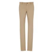 Incotex Beige Bomull Slim Fit Byxor Beige, Herr