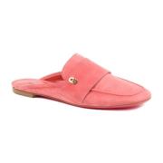 Dee Ocleppo Suede Backless Sandal Pink, Dam