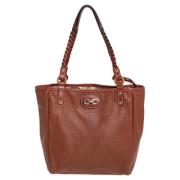 Salvatore Ferragamo Pre-owned Pre-owned Laeder totevskor Brown, Dam