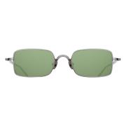 Matsuda Antique Silver Sunglasses Green, Unisex