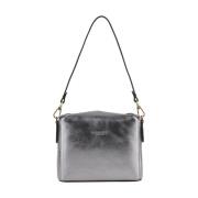 Pourchet Paris Metall Crossbody Väska Gray, Dam