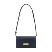 Pourchet Paris Marin Crossbody Väska med Flera Fack Blue, Dam