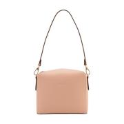 Pourchet Paris Rektangulär Magnetisk Stängning Crossbody Väska Pink, D...