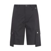 Dolce & Gabbana Svarta knälånga Bermuda-shorts Black, Herr