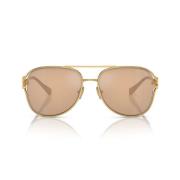 Miu Miu Elegant Droppe Guld Solglasögon Yellow, Dam