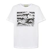 Munthe Tryckt T-shirt White, Dam