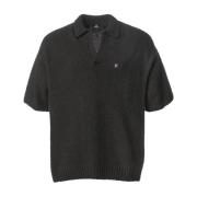 Represent Svart Boucle Stickad Polotröja Black, Herr