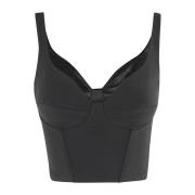 Elisabetta Franchi Stilren Top för Modeälskare Black, Dam