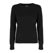 A.p.c. Round-neck Knitwear Black, Dam