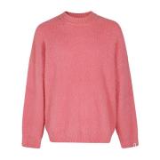 Bonsai Round-neck Knitwear Pink, Herr