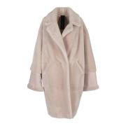 Blancha Varm Shearling Vinterrock Pink, Dam