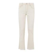 Fay Denim Byxor Beige, Dam