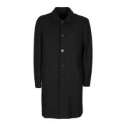 Harris Wharf London Klassisk Mac Coat för Kvinnor Black, Herr