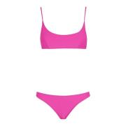 MC2 Saint Barth Bralette Top med Smala Band Pink, Dam