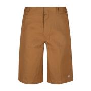 Dickies Brun Shorts, Storlek enligt normal, Modell 1,84m Brown, Herr