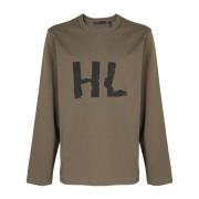 Helmut Lang Knyck Långärmad T-shirt Brown, Herr