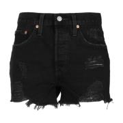 Levi's Klassiska Denim Shorts Black, Dam