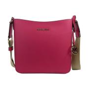 Michael Kors Saffiano Läder Messenger Väska Pink, Dam