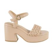 ASH High Heel Sandals Beige, Dam