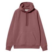 Carhartt Wip Hooded Chase Sweat Pink, Herr