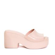 Melissa Rosa Platform Mules Posh AD Stil Pink, Dam