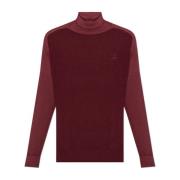 Etro Ull Turtleneck Sweater Red, Herr