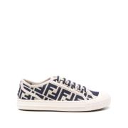 Fendi Canvas FF Motif Sneakers Multicolor, Dam