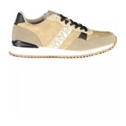 Napapijri Beige Polyester Sneaker med Kontrastdetaljer Multicolor, Her...