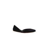 The Row Svart Ballerina Platta Skor Black, Dam