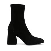 Stuart Weitzman Svarta Ankelboots för Kvinnor Aw23 Black, Dam