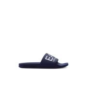 Emporio Armani EA7 Slides med logotyp Blue, Herr