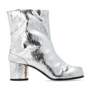 Maison Margiela Läder `Tabi` stövlar Gray, Dam