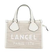 Lancel Stilren Sommar Tote Väska White, Dam